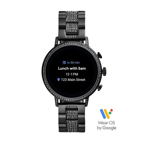 파슬 Fossil Womens Gen 4 Venture HR Stainless Steel Touchscreen Smartwatch with Heart Rate, GPS, NFC, and Smartphone Notifications