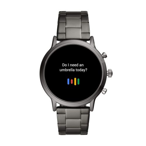 파슬 Fossil Gen 5 Carlyle Stainless Steel Touchscreen Smartwatch with Speaker, Heart Rate, GPS, NFC, and Smartphone Notifications