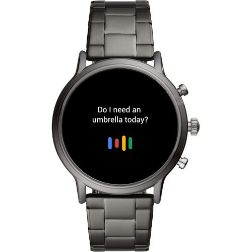 파슬 Fossil Gen 5 Carlyle Stainless Steel Touchscreen Smartwatch with Speaker, Heart Rate, GPS, Contactless Payments, and Smartphone Notifications