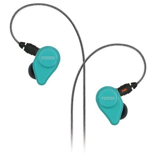  Fostex USA Fostex TE04 in-Ear Stereo Headphones with Detachable Cable and Microphone, Jet Black (TE-04BK), (AMS-TE-04BK)