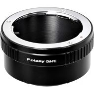 Fotasy Olympus OM Lens to E Mount Adapter, OM FE Adapter, OM Adapter to FE Mount, Compatible with Sony a7 a7R a7s II III IV a9 a7c Alpha 1 a6600 a6500 a6400 a6300 a6100 a6000 a5100 a5000 ZV-E10