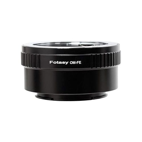  Fotasy Olympus OM Lens to E Mount Adapter, OM FE Adapter, OM Adapter to FE Mount, Compatible with Sony a7 a7R a7s II III IV a9 a7c Alpha 1 a6600 a6500 a6400 a6300 a6100 a6000 a5100 a5000 ZV-E10