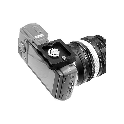  Fotasy 40mm Arca Swiss Plate, 40 mm QR Plate, Quick Release Plate, Small Arca Plate, Tiny Quick Release Plate fits Arca-Swiss Standard Clamp for Mirrorless Camera DSLR Lens Tripod Ballhead