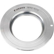 Fotasy Copper M42 Lens to Cannon EF Adapter, 42mm Screw Mount Lens to EFs, Infinity Focus, Compatible with Canon DSLR 6D 5D Mark IV III II 1Ds 1D 7D II 90D 80D 77D 70D 60D 50D 1300D 1200D 1100D 760D