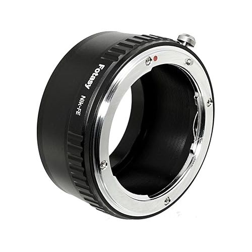  Fotasy Manual F Mount Lens to E-Mount Adapter, NK E Mount Adapter, Compatible with Nikon F Lens Sony a7 a7R a7s II III IV a9 a7c Alpha 1 a6600 a6500 a6400 a6300 a6100 a6000 a5100 a5000 a3500 ZV-E10