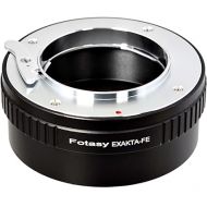 Fotasy Exakta Lens to E Mount Adapter, Exakt to FE, Auto Topcon Lens E Mount Adapter, Compatible with Sony a7 a7R a7s II III IV a9 a7c Alpha 1 a6600 a6500 a6400 a6300 a6100 a6000 a5100 a5000 ZV-E10
