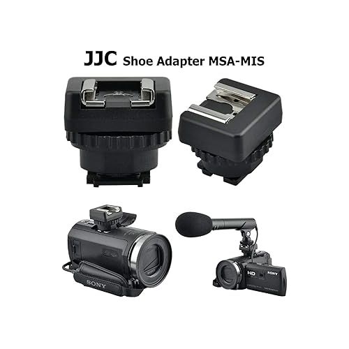  JJC MSA-MIS Sony Multi-Interface Shoe MIS to Universal Cold Shoe Adapter, MIS Shoe Adapter, fits Sony HDR-PJ350BDL HDR-CX900/B PJ810E HDR-PJ810/B PJ790VE HDR-PJ790E HDR-PJ780VE