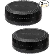 (2 Pack) Fuji X Mount Lens Rear Cap, X Mount Body Cover, Camera Sensor Protective Cap, Compatible with Fujifilm X-Pro2 X-Pro3 X-E3 X-E4 X-T1 X-T2 X-T3 X-T4 X-T10 X-T20 X-T30 X-T30II X-T100 X-H1 X-H2