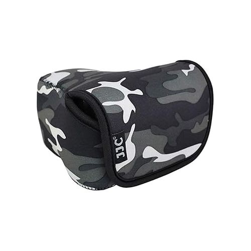  JJC Camouflage Ultra Light Neoprene Camera Case for Sony a6600 a6500 a6400 a6300 a6100 a6000 a5100 +18-55mm/E 50mm F1.8 Lens, Pouch Bag for Fuji X-T30 X-T20 X-T10 +16-50mm, Canon SX530 SX540 G3X