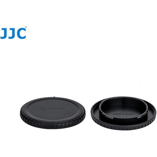  JJC Z Mount Body Cap & Rear Lens Cap Set, for Nikkor Z Lens, Z-Mount Lense Rear Cap, Body Sensor Protective Cover, Compatible with Nikon Z Mirrorless Camera Z5 Z30 Z50 Z6 Z7 Z6 II Z7 II Z9 z FC