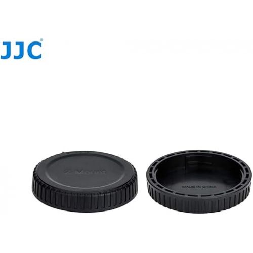  JJC Z Mount Body Cap & Rear Lens Cap Set, for Nikkor Z Lens, Z-Mount Lense Rear Cap, Body Sensor Protective Cover, Compatible with Nikon Z Mirrorless Camera Z5 Z30 Z50 Z6 Z7 Z6 II Z7 II Z9 z FC