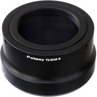 Fotasy Adjustable T2 T Mount Lens to Cannon EOS RF Adapter, T2 Telescope Lens R Adapter, T Mount to RF, Compatible with Canon EOS R Mirrorless Camera EOS R RP Ra R3 R5 R6 R7 R10