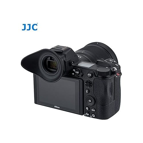  JJC EN-DK29II Ergonomic Large Eye Cup, Compatible with Nikon Z5 Z6 Z7 Z6 II Z7 II, 360° Rotatable, Soft TPU Rubber, Z5 Z6 Z7 Z6II Z7II Eyecup Eye Piece, Viewfinder, Size: 65x52x29mm, as DK29 Eyecup