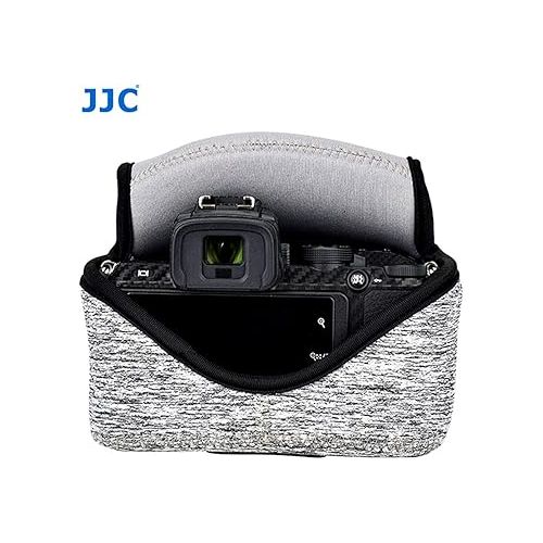  JJC Dark Gray Neoprene Mirrorless Camera Pouch Case Bag, Ultra Lightweight Elastic Comfortable, Z50 Case, Z FC Pouch, Water Resistant, 143x120x110mm, Compatible with Nikon Z50 / Z FC+ 16-50mm Lens