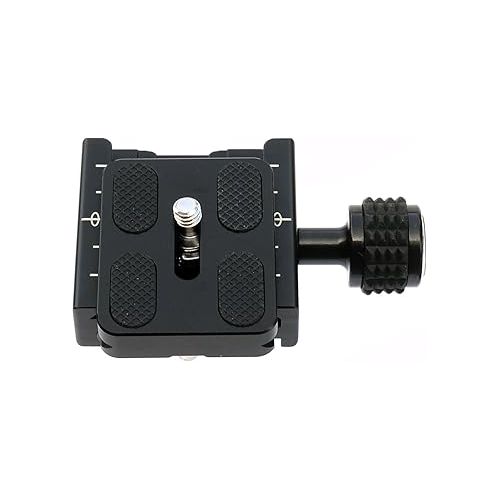  Fotasy 50mm Arca Swiss Type Clamp, Arca QR Clamp, 50 mm Arca Clamp, Arca Swiss Clamp, Quick Release Plate Clamp, QR Clamp, Arca Tripod Mount Adapter, for Tripod Head Monohead, with 50mm Arca Plate, Cl50_PU50, Black