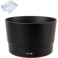 Fotasy Dedicated Bayonet Lens Hood, Compatible with Canon EF-S 55-250mm f/4-5.6 IS STM Lens, 55-250mm IS STM Lens Hood, ET63, replacement of ET-63 Lens Hood