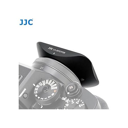  JJC Metal Lens Hood Replaces LH-XF27 for Fuji XF 27mm f2.8 R WR lense, XF27mm Hood, Compatible with Fujifilm XF 27mm f2.8 R WR Lens