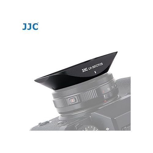  JJC Metal Lens Hood Replaces LH-XF27 for Fuji XF 27mm f2.8 R WR lense, XF27mm Hood, Compatible with Fujifilm XF 27mm f2.8 R WR Lens