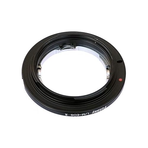  Fotasy Leica M Lens to Canon EOS R Mount Adapter, Leica M EOS R, Leica M RF Adapter, Leica M EOS R Adapter, Leica M EOS RP Adapter, fits Leica M LM Lens & Canon EOS R Mirrorless Camera EOS R/ EOS RP