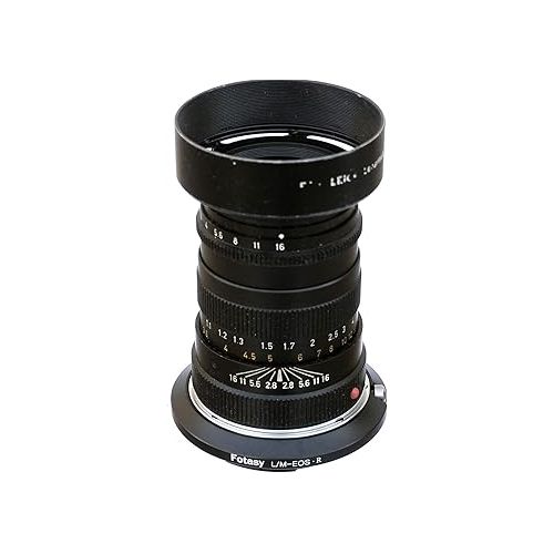  Fotasy Leica M Lens to Canon EOS R Mount Adapter, Leica M EOS R, Leica M RF Adapter, Leica M EOS R Adapter, Leica M EOS RP Adapter, fits Leica M LM Lens & Canon EOS R Mirrorless Camera EOS R/ EOS RP