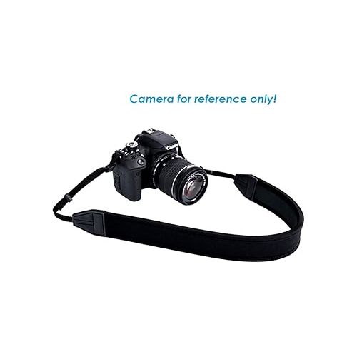  Fotasy Professional Neoprene Neck Strap for DSLR Cameras, Camera Shoulder Belt Strap, Classic Design, Compatible with Canon Fujifilm Nikon Olympus Panasonic Pentax Sony Cameras