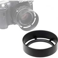 Fotasy Metal 49mm Vented Lens Hood, 49mm Metal Hood, 49mm Lens Hood for Fuji Leica Leitz Panasonic Olympus Panasonic Sony Lens, 49mm Screw-in Lens Hood