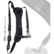 JJC NS-PRO1M Adjustable Quick Release Sling Strap, Cross Body Strap, Camera Strap, Rapid Shoulder Neck Sling Strap Belt, Breathable & Comfortable Shoulder Pad, Arca Swiss Type QR Plate Strap Eyelet