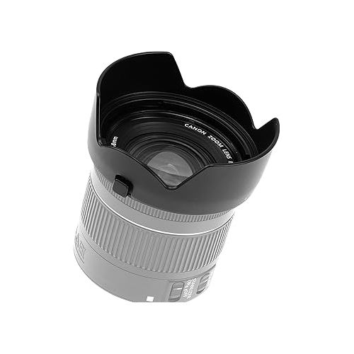  RF 50 mm 1.8 Lens Hood, RF 50mm Hood, Flocked Dedicated Petal Bayonet Mount Lens Hood Shade, Reversible Non-Glare Matte Finish, ES 65B Hood Replacement, Compatible with Canon RF 50mm f/1.8 STM Lens