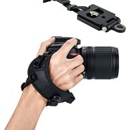 JJC Pro Hand Grip Strap for Mirrorless Camera, W/Arca Type Plate, Camera Hand Strap for Canon EOS R Rp Nikon Z6 Z7 Panasonic S1 S1R Sony A7 A7R A7S II III a6500 a6400 a6300 Fuji X-T3 X-T2 X-T3 X-T2