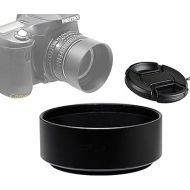 Fotasy Metal 49mm Lens Hood, 49 mm Hood Shade, Compatible with Standard Prime Lense with 49mm Filter Thread Diameter, Screw-in, with 58mm Lens Cap