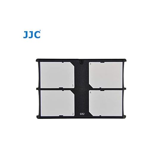  JJC MCH-SD4GR Small Memory Card Case, Wallet SD Card Case, SD Card Holder Case fits 4 SD Cards, Slim, Light Weight, Credit Card Size