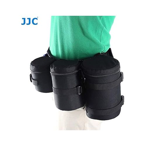  JJC GB-1 Adjustable Photography Utility Belt, Wrist Waistband Belt, Accessory Belt, Speed Belt, for Carrying Gear Bag Case, Lens Pouch, Flash Accessories, Belt Components, D-Rings, Breathable 3D Mesh