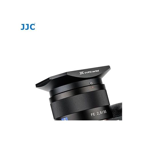  JJC Metal Dedicated Bayonet Lens Hood for Sony RX1 RX1R RX1R II Digital Camera, Sony RX1 RX1R RX1R II Metal Lens Hood, W Front Cap, Replacement of Sony LHP-1 Lens Hood