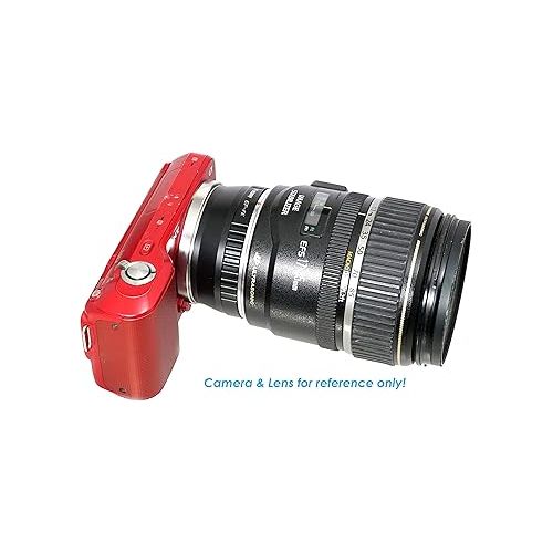  Fotasy Manual EF EFS Lens to E Mount Adapter, EF E Mount, EF Adapter to E Mount, Adapter for Cannon EF lense, Compatible with Sony a7 a7r a7s a7 II III IV a9 a9II a7c aplha 1 a6600 a6500 a6400 a6300