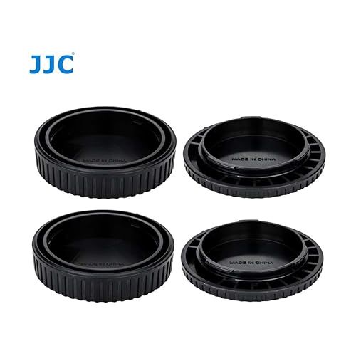  (2 Pack) JJC EOS RF Mount Body Cap, RF Mount Rear Lens Cover Cap, Camera Sensor Protective Body Cap, Compatible with Canon EOS R Mirrorless Camera EOS R RP Ra R3 R5 R6 R7 R10