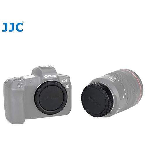  (2 Pack) JJC EOS RF Mount Body Cap, RF Mount Rear Lens Cover Cap, Camera Sensor Protective Body Cap, Compatible with Canon EOS R Mirrorless Camera EOS R RP Ra R3 R5 R6 R7 R10