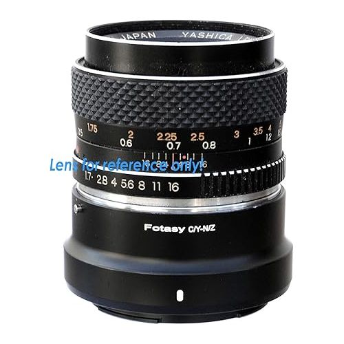  Fotasy Contax CY Lens to Nikkor Z Mount Adapter, Contax Yashica C/Y NKZ Mount Adapter, CY to Z, Compatible with Nikon Z Mount Mirrorless Camera Z 30 Z 50 Z 5 Z 6 Z 7 Z 6II Z 7II z fc Z 9