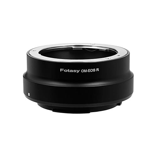  Fotasy Olympus OM Lens to Cannon EOS RF Mount Adapter, OM EOS R, OM RF Adapter, fits Olympus OM Mount Lense, Compatible with Canon EOS R Mirrorless Camera EOS R RP Ra R3 R5 R6 R7 R10