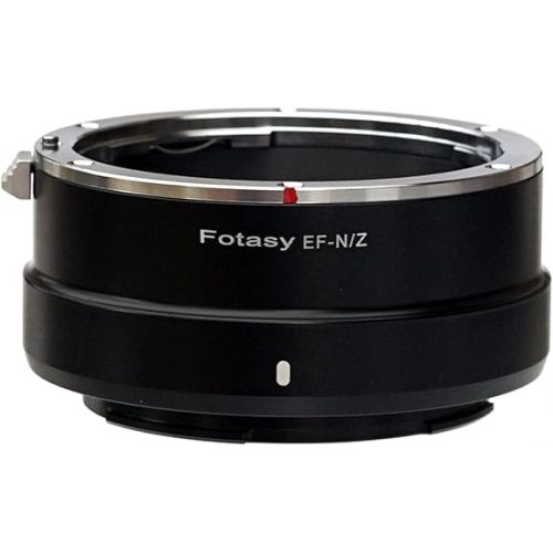  Fotasy Manual EF EF-S Mount Lens to Z Mount Adapter, EF Z Adapter, EFS to Z Adapter, Compatible with Canon EF Lense, Compatible with Nikon Z Mirrorless Camera Z30 Z50 Z5 Z6 Z7 Z6II Z7II z fc Z9