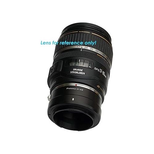  Fotasy Manual EF EF-S Mount Lens to Z Mount Adapter, EF Z Adapter, EFS to Z Adapter, Compatible with Canon EF Lense, Compatible with Nikon Z Mirrorless Camera Z30 Z50 Z5 Z6 Z7 Z6II Z7II z fc Z9