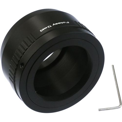  Fotasy Adjustable T2 /T Mount Lens to M43 Adapter, T2 to MFT Adapter, fits Olympus E-PL8 E-PL9 E-M1 E-M5 E-M10 I II III E-PM2 E-PM1 Pen-F E-M1X/ Panasonic G7 G9 GF8 GH5 GX7 GX8 GX9