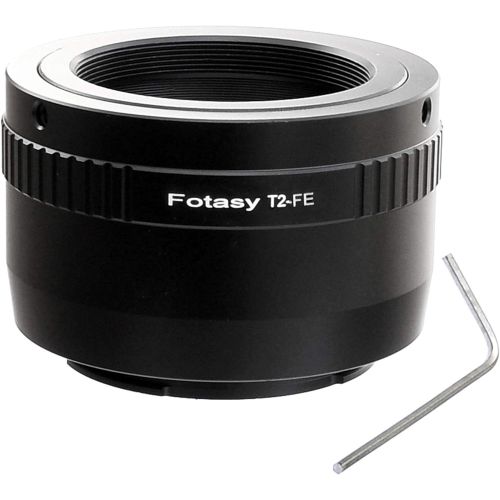  Fotasy T Mount Lens to Sony E-Mount Adapter, T2 E Mount Adapter, Emount T Mount Telescope Adapter, fits Sony NEX-5T NEX-6 NEX-7 a3000 a3500 a5000 a5100 a6000 a6100 a6300 a6400 a640