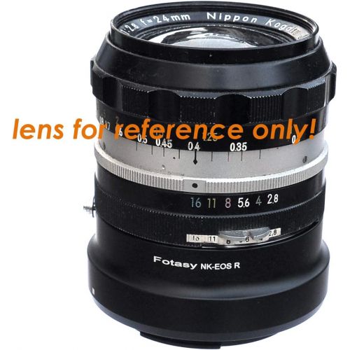  Fotasy Manual Nikon F Lens to Canon RF Mount Metal Adapter, Nikon Lens Canon R Adapter Ring, Nikon EOS RP Adaptor, fits Nikon F Mount Lense & Canon EOS R Mirrorless Camera EOS R RP