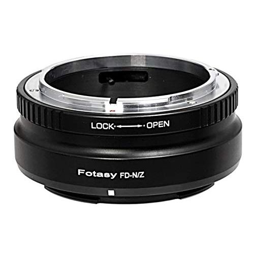  Fotasy Canon FD Lens to Nikon Z Mount Adapter, FD Nikon Z Mount Adapter, Nikon Z Canon FD, fits Canon FD FL Lens & Nikon Z Mirrorless Camera Z5 Z50 Z6 Z7 Z6 II Z7 II