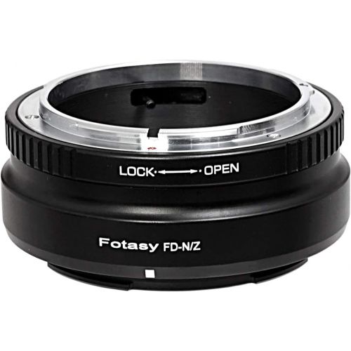  Fotasy Canon FD Lens to Nikon Z Mount Adapter, FD Nikon Z Mount Adapter, Nikon Z Canon FD, fits Canon FD FL Lens & Nikon Z Mirrorless Camera Z5 Z50 Z6 Z7 Z6 II Z7 II