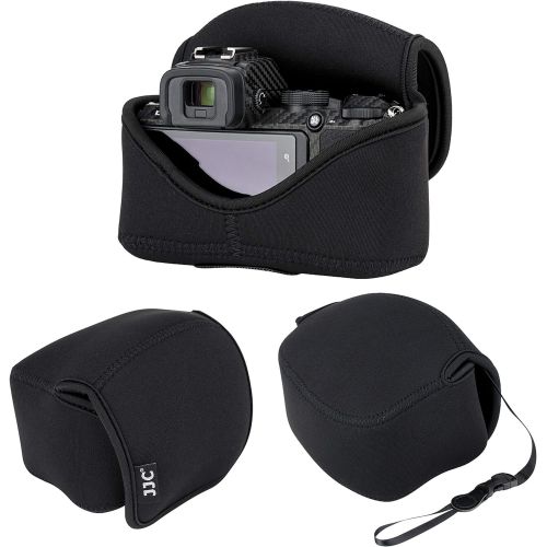  Fotasy JJC Dedicated Neoprene Mirrorless Camera Pouch Case Bag, Ultra Lightweight Elastic and Comfortable, Water Resistant, Size 143x120x110mm, Compatible with NK Z50 + Nikkor Z 16-50mm L