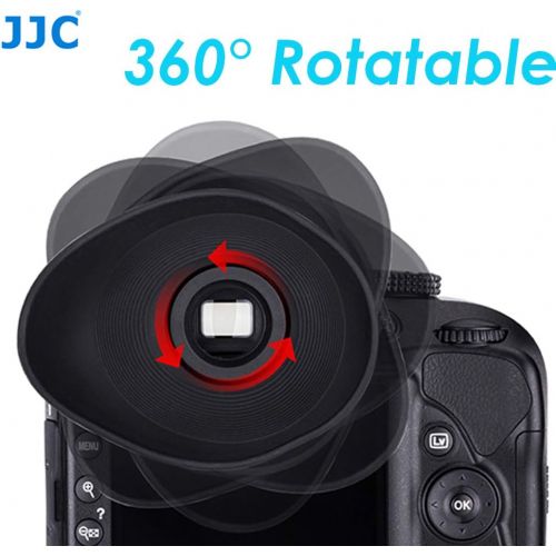  Fotasy JJC EN-DK19 Large Eye cup for Nikon D500 D800 D800E D810 D850 D3 D4 D4S D5 Df, Ergonomic Design Oval Soft TPU Rubber Eye Piece, D850 eyecup, D800 eyecup, D810 eyecup, D5 eyecup, as