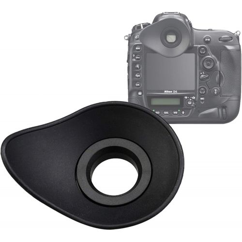  Fotasy JJC EN-DK19 Large Eye cup for Nikon D500 D800 D800E D810 D850 D3 D4 D4S D5 Df, Ergonomic Design Oval Soft TPU Rubber Eye Piece, D850 eyecup, D800 eyecup, D810 eyecup, D5 eyecup, as