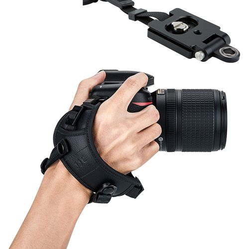  Fotasy JJC Pro Hand Grip Strap for Mirrorless Camera, W/Arca Type Plate, Camera Hand Strap for Canon EOS R Rp Nikon Z6 Z7 Panasonic S1 S1R Sony A7 A7R A7S II III a6500 a6400 a6300 Fuji X-