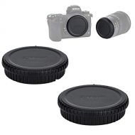 Fotasy (2 Pack) JJC Z Mount Body Cap & Rear Lens Cap, for Nikon Z Camera Lens, Nikon Z-Mount Lense Rear Cap, Body Sensor Protective Caps, Compatible with Nikon Z Mirrorless Camera Z5 Z50